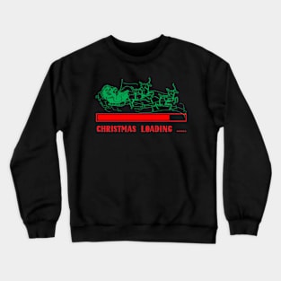 cool retro christmas loading gift Crewneck Sweatshirt